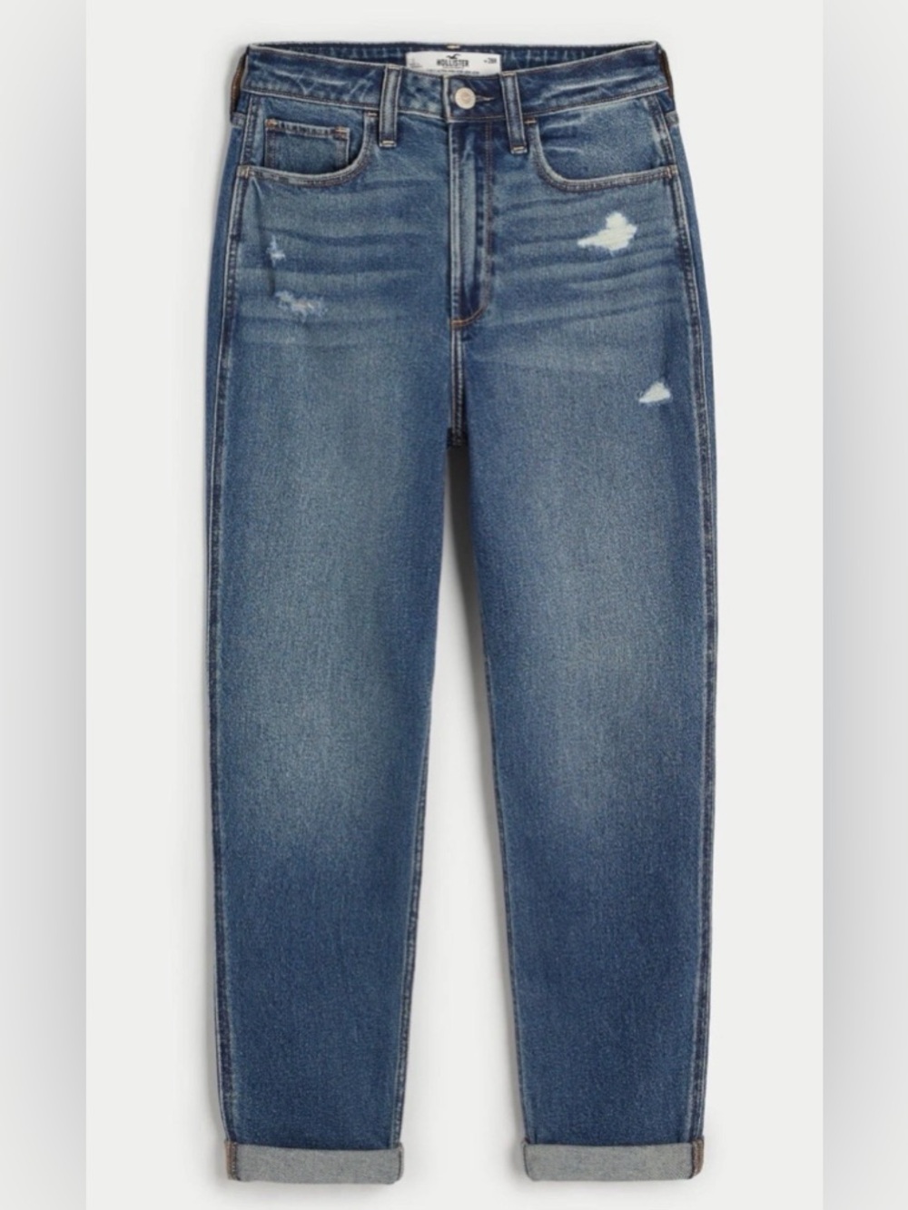 NWT Hollister Curvy Ultra High-Rise Dark Wash Mom Jeans Size 2 / 26 Short
